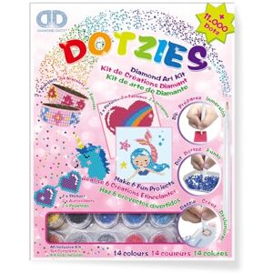 BANDAI Dotzies Art Kit Mermaid, Diamond Art for Kids, Arts and Crafts, Including 6 Fun Activities, Perfect Diamond Painting Gift for Girls, Everything Included BANDAI Dotzies Art Kit Mermaid, Diamond Art for Kids, Arts and Crafts, Including 6 Fun Activities, Perfect Diamond Painting Gift for Girls, Everything Included