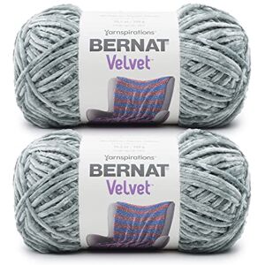 Bernat Velvet Smokey Green Yarn 2 Pack of 300g/10.5oz Polyester 5 Bulky 315 Yards Knitting/Crochet Bernat Velvet Smokey Green Yarn 2 Pack of 300g/10.5oz Polyester 5 Bulky 315 Yards Knitting/Crochet