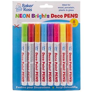 Baker Ross AW426 Neon Brights Deco Paint Pens (Pack of 8) Baker Ross AW426 Neon Brights Deco Paint Pens (Pack of 8)
