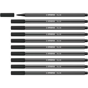 STABILO Pen 68 Premium Fibre-Tip Pen Pack of 10 Black STABILO Pen 68 Premium Fibre-Tip Pen Pack of 10 Black