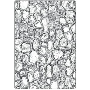 Sizzix 3-D Texture Fades Embossing Folder Cobblestone Large/A5 by Tim Holtz Sizzix 3-D Texture Fades Embossing Folder Cobblestone Large/A5 by Tim Holtz