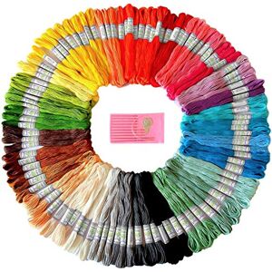 MiraGoods Rainbow Embroidery Floss - 105 Skeins - Cross Stitch & Friendship Bracelets MiraGoods Rainbow Embroidery Floss - 105 Skeins - Cross Stitch & Friendship Bracelets