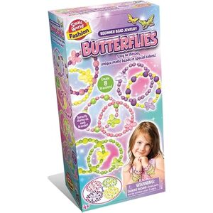 Small World Toys Fashion Butterfly Bead Jewellery Kit, Beginner Bracelet Making Set, Easy to Thread Matte Beads, for Boys and Girls Ages 4+ Small World Toys Fashion Butterfly Bead Jewellery Kit, Beginner Bracelet Making Set, Easy to Thread Matte Beads, for Boys and Girls Ages 4+