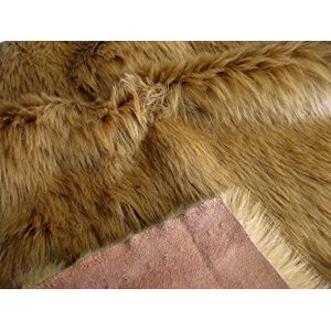 CRS Fur Fabrics Super Luxury Faux Fur Fabric Material Suede Backed Ginger Brown, 1Mtr 150cm x 100cm CRS Fur Fabrics Super Luxury Faux Fur Fabric Material Suede Backed Ginger Brown, 1Mtr 150cm x 100cm