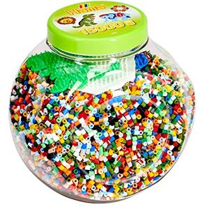 Hama Beads & Pegboards Set, Official Tub Containing 15,000 Beads and 3 Coloured Peg Boards, Ironing Paper, Arts and Craft Kit for Boys and Girls Ages 5+, Green Hama Beads & Pegboards Set, Official Tub Containing 15,000 Beads and 3 Coloured Peg Boards, Ironing Paper, Arts and Craft Kit for Boys and Girls Ages 5+, Green