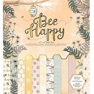Dovecraft DCPAP070 Bee Happy Premium Collection 12"x12" Paper Pad (FSC) Dovecraft DCPAP070 Bee Happy Premium Collection 12"x12" Paper Pad (FSC)