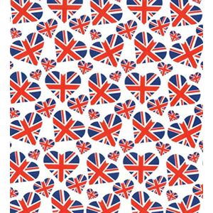 CRS Fur Fabrics Cotton Jubilee Digital Print Fabric Material Union Jack Hearts, 1Mtr 145cm x 100cm CRS Fur Fabrics Cotton Jubilee Digital Print Fabric Material Union Jack Hearts, 1Mtr 145cm x 100cm