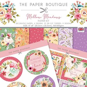 The Paper Boutique Mellow Meadows-Paper Kit, Multicoloured, 8 x 8 inches The Paper Boutique Mellow Meadows-Paper Kit, Multicoloured, 8 x 8 inches