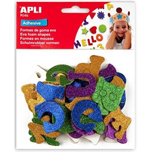 APLI Kids 13487 – Bag Shapes EVA Adhesive Glitter Shapes Letters Colour, 52 pcs APLI Kids 13487 – Bag Shapes EVA Adhesive Glitter Shapes Letters Colour, 52 pcs
