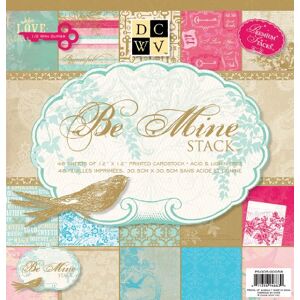 DCWV Die Cuts With A View Be Mine Paper Stack, 12 by 12-inches DCWV Die Cuts With A View Be Mine Paper Stack, 12 by 12-inches