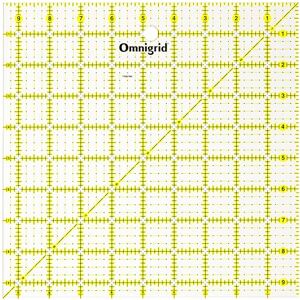 Omnigrid Prym 9.5 x 9.5-inch Universal Ruler with inch Scale Omnigrid Prym 9.5 x 9.5-inch Universal Ruler with inch Scale