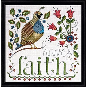 Designworks Ink Design Works Have Faith Cross Stitch Kit, Multi-Colour Designworks Ink Design Works Have Faith Cross Stitch Kit, Multi-Colour