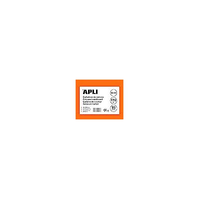 APLI 25 x Orange Cardboard Sheets 500 x 650mm 014264 APLI 25 x Orange Cardboard Sheets 500 x 650mm 014264