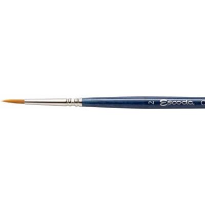 Escoda Watercolor Paint Brush Set, Synthetic, Pointed Round, No. 2 Escoda Watercolor Paint Brush Set, Synthetic, Pointed Round, No. 2