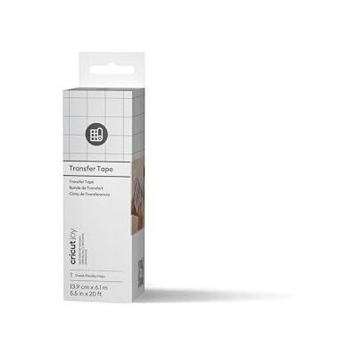 Cricut Standard Transfer Tape for Vinyl, 13.9cm x 6.1m, Medium Tack Clear Transfer Paper Ideal for Permanent Vinyl, Stickers & DIY Crafts, Residue-Free Joy Machine Cricut Standard Transfer Tape for Vinyl, 13.9cm x 6.1m, Medium Tack Clear Transfer Paper Ideal for Permanent Vinyl, Stickers & DIY Crafts, Residue-Free Joy Machine