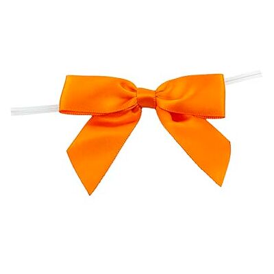 Reliant Ribbon Corp Reliant Ribbon 100 Piece Bow 3.25 Span X 2 Tails Twist Tie Ribbon, Orange, 7/8 Reliant Ribbon Corp Reliant Ribbon 100 Piece Bow 3.25 Span X 2 Tails Twist Tie Ribbon, Orange, 7/8