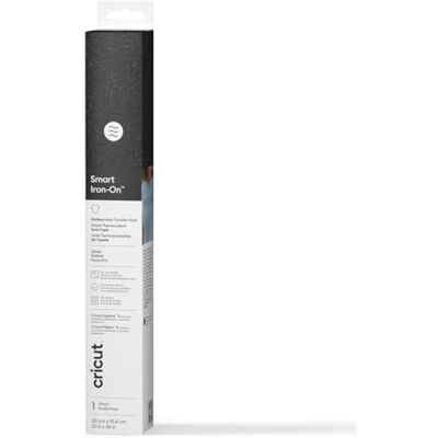 Cricut Smart Heat Transfer Vinyl, Black, 33cm x 91.4cm, Iron-on Heat Transfer Vinyl Roll (HTV), for All Cutting Machines Cricut Smart Heat Transfer Vinyl, Black, 33cm x 91.4cm, Iron-on Heat Transfer Vinyl Roll (HTV), for All Cutting Machines