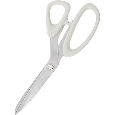 Janome Side Bent Dressmaking Scissors - Metal - White - 8.5 in Janome Side Bent Dressmaking Scissors - Metal - White - 8.5 in