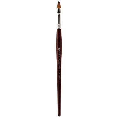 Escoda Art Products Prado Series Artist Watercolor & Acrylic Short Handle Filbert Paint Brush, Size 1, Synthetic Sable Escoda Art Products Prado Series Artist Watercolor & Acrylic Short Handle Filbert Paint Brush, Size 1, Synthetic Sable