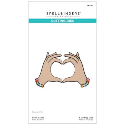 Spellbinders Heart Hands Etched Dies from The Beads of Friendship Collection Spellbinders Heart Hands Etched Dies from The Beads of Friendship Collection