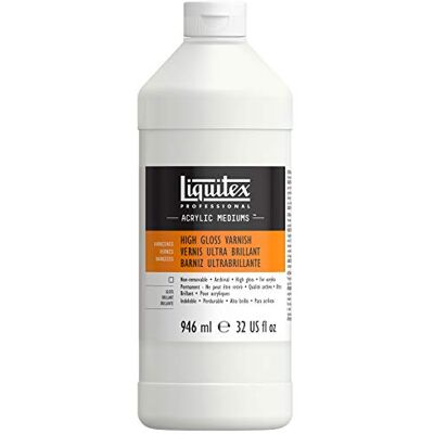 Liquitex Professional Acrylic Varnish, High Gloss, 946 ml Liquitex Professional Acrylic Varnish, High Gloss, 946 ml