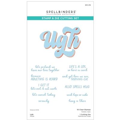 Spellbinders Ugh Clear Stamp & Die Set Spellbinders Ugh Clear Stamp & Die Set