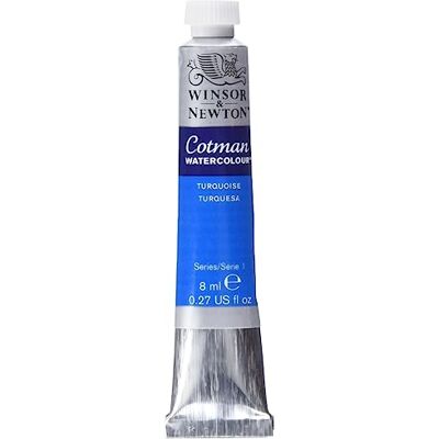 Winsor & Newton Cotman Watercolour Paint 8ml, Turquoise Winsor & Newton Cotman Watercolour Paint 8ml, Turquoise