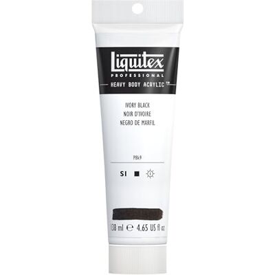 Liquitex Professional Heavy Body Acrylic Paint 138 ml tube, Ivory Black Liquitex Professional Heavy Body Acrylic Paint 138 ml tube, Ivory Black