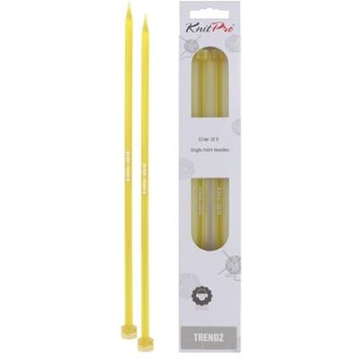 KnitPro - Trendz - Yellow - 25 cm - Knitting needles KnitPro - Trendz - Yellow - 25 cm - Knitting needles