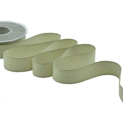 Furlanis Ribbon, Polycotton, Sage, 25 mm x 25 m Furlanis Ribbon, Polycotton, Sage, 25 mm x 25 m