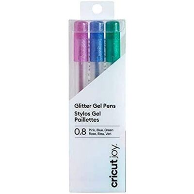 Cricut Joy Glitter Gel PENS 0.8 Pink Blue Green Cricut Joy Glitter Gel PENS 0.8 Pink Blue Green