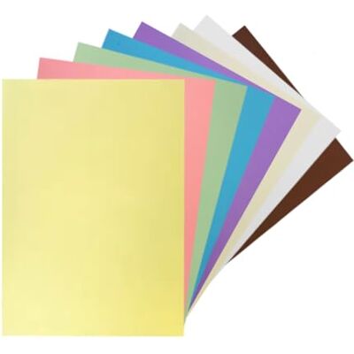 Janrax Pack of 400 A5 Assorted Easter Coloured 160gsm Craft Card Sheets – 8 Colours (50 Each) Janrax Pack of 400 A5 Assorted Easter Coloured 160gsm Craft Card Sheets – 8 Colours (50 Each)