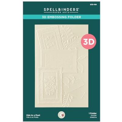 Spellbinders Ode to a Poet 3D Embossing Folder by Susan Tierney-Cockburn Spellbinders Ode to a Poet 3D Embossing Folder by Susan Tierney-Cockburn