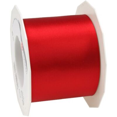 Red Satin Ribbon 72mm x 25m - Ribbon Red Satin Ribbon 72mm x 25m - Ribbon