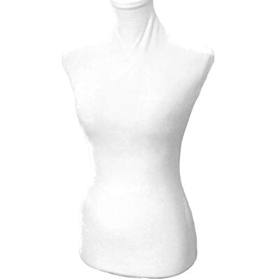 NAVAdeal White Superb Velvet Mannequin Fabric Cover,100% Handmade Soft Stretchy, for Fashion Designer Retail Boutique Store Dressmaker Form Dummy Model Display Fitting Styling, Mannequin NOT Included NAVAdeal White Superb Velvet Mannequin Fabric Cover,100% Handmade Soft Stretchy, for Fashion Designer Retail Boutique Store Dressmaker Form Dummy Model Display Fitting Styling, Mannequin NOT Included