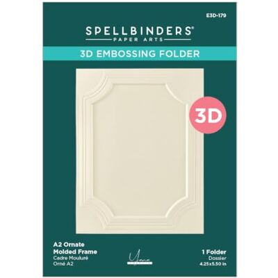 Spellbinders A2 Ornate Molded Frame 3D Embossing Folder by Yana Smakula Spellbinders A2 Ornate Molded Frame 3D Embossing Folder by Yana Smakula
