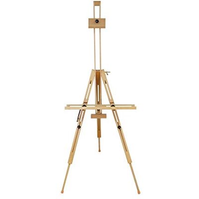 EXERZ Wooden Tripod Easel Beech Wood Foldable Artist Canvas Stand EXERZ Wooden Tripod Easel Beech Wood Foldable Artist Canvas Stand