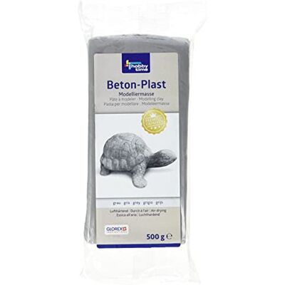 Glorex 61780730 Concrete Plastic Modelling Clay, Grey, 14.5 x 6.5 x 3 cm Glorex 61780730 Concrete Plastic Modelling Clay, Grey, 14.5 x 6.5 x 3 cm