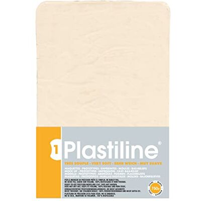 PLASTILINE 7140T sheet Modelling Paste, High Precision -Sculpting, Moulding Hardness 1 (very soft) 750g Ivory shade. Made in France PLASTILINE 7140T sheet Modelling Paste, High Precision -Sculpting, Moulding Hardness 1 (very soft) 750g Ivory shade. Made in France