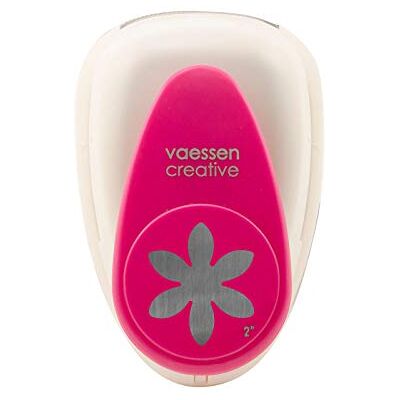 Creative Labs Craft Paper Punch Daisy 3,9 x 4,5 cm Circle Cutter for Crafting and Card Making, Pink Creative Labs Craft Paper Punch Daisy 3,9 x 4,5 cm Circle Cutter for Crafting and Card Making, Pink