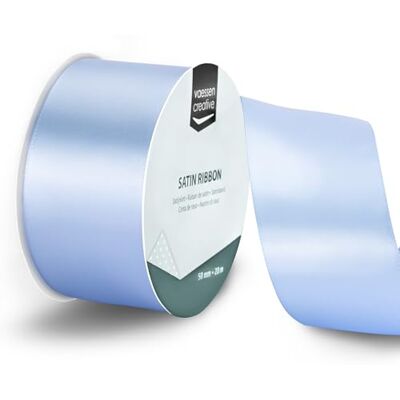 Creative Labs Satin Ribbon Light Blue 65.6 ft x 2" Thin Ribbon for Gift Wrapping and Crafting, 20m x 50mm Creative Labs Satin Ribbon Light Blue 65.6 ft x 2" Thin Ribbon for Gift Wrapping and Crafting, 20m x 50mm