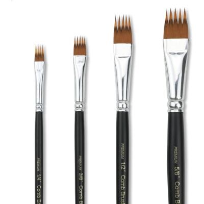 GACDR Paint Brush Comb Set 4PCS Professional Grainer Brushes for Acrylic Painting, Oil & Watercolor Texture Brushes for Artists & Beginners, Short Handle GACDR Paint Brush Comb Set 4PCS Professional Grainer Brushes for Acrylic Painting, Oil & Watercolor Texture Brushes for Artists & Beginners, Short Handle