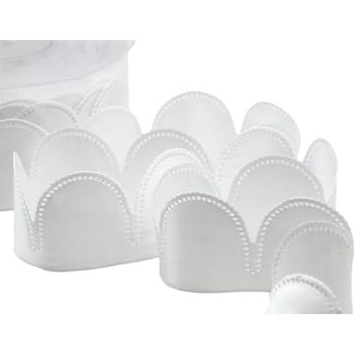 Furlanis H1350_13_25 Confetti Ribbon (90 Pieces of 5 Petals), Taffeta, Optical White, 15x15x7 cm Furlanis H1350_13_25 Confetti Ribbon (90 Pieces of 5 Petals), Taffeta, Optical White, 15x15x7 cm