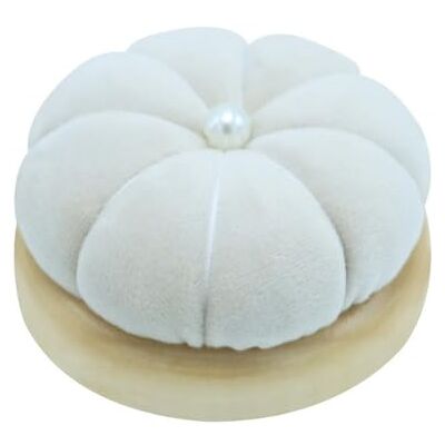 Easnea Pumpkin Shape Needle Pin Cushion Wooden Base Pin Cushion Flannel Sewing Pincushions Needle Holder Sewing Needle Cushion Needle Holders for Sewing Quilting DIY Crafts (Beige) Easnea Pumpkin Shape Needle Pin Cushion Wooden Base Pin Cushion Flannel Sewing Pincushions Needle Holder Sewing Needle Cushion Needle Holders for Sewing Quilting DIY Crafts (Beige)