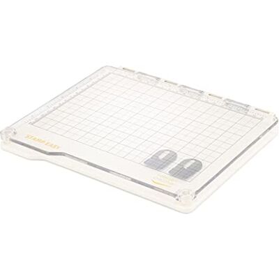 Creative Labs 2137-033 Easy Stamp Platform Tool for Accurate Craft Stamping, White/Transparent, 23.5 x 20.5 x 1.8 cm Creative Labs 2137-033 Easy Stamp Platform Tool for Accurate Craft Stamping, White/Transparent, 23.5 x 20.5 x 1.8 cm