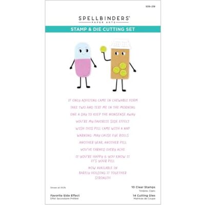 Spellbinders Favorite Side Effect Clear Stamp & Die Set Spellbinders Favorite Side Effect Clear Stamp & Die Set