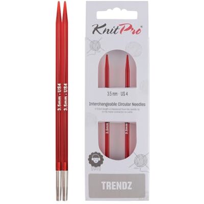 KnitPro Trendz - Acrylic - 13 cm - 3.50 mm US4 - Knitting Needles KnitPro Trendz - Acrylic - 13 cm - 3.50 mm US4 - Knitting Needles
