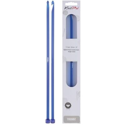 KnitPro - Trendz Tunisian Hook - Blue - 7.00 mm - Crochet hook KnitPro - Trendz Tunisian Hook - Blue - 7.00 mm - Crochet hook