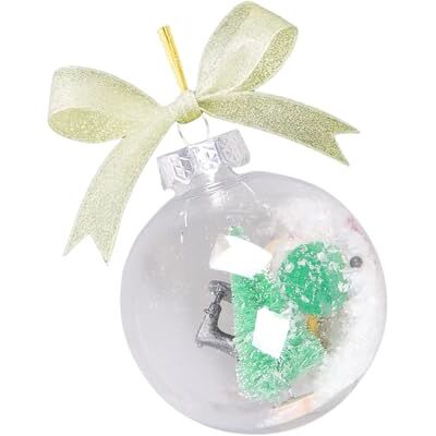 COOLHOOD Sewing Snow Globes with Hanging Loop Display, B Shatterproof Acrylic Winter Atmospheres Display for Holiday Enthusiasts and Art Enthusiasts COOLHOOD Sewing Snow Globes with Hanging Loop Display, B Shatterproof Acrylic Winter Atmospheres Display for Holiday Enthusiasts and Art Enthusiasts