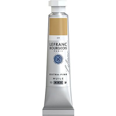 Lefranc Bourgeois Lefranc & Bourgeois Extra Fine Lefranc Oil paints Artist Pigments, oil-based paint, Gold, 20 ml Lefranc Bourgeois Lefranc & Bourgeois Extra Fine Lefranc Oil paints Artist Pigments, oil-based paint, Gold, 20 ml